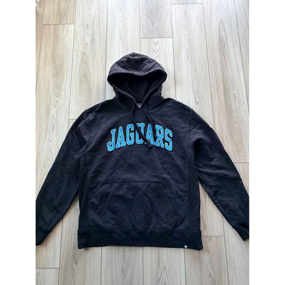 Jacksonville Jaguars Relic '47 Harris Scrimmage Hoodie Mens Large Black Tea NFL
